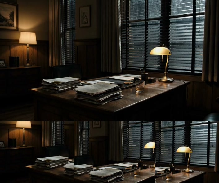 Extrahierte Shots: Drei verschiedene Kamera-Perspektiven aus demselben Master-Bild